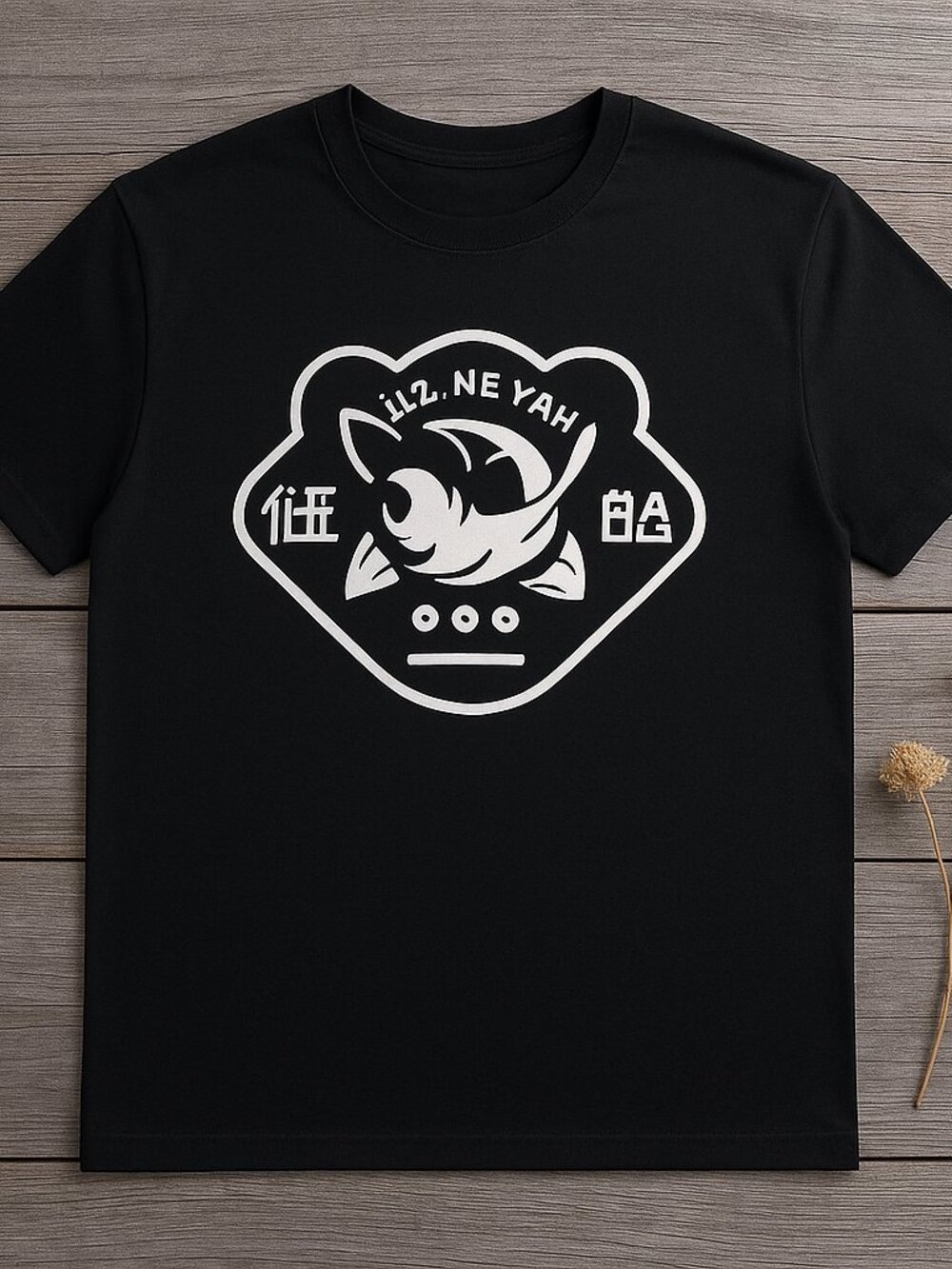 Retro Anime Graphic T-Shirt Japanese Inspired Cartoon Black Tee